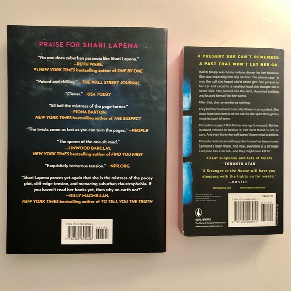 BUNDLE OF 2 SUSPENSE NOVELS BY SHARI LAPENA - Picture 3 of 11